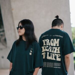 Evergreen Glow Dark Green Tee – Ease Comfort
